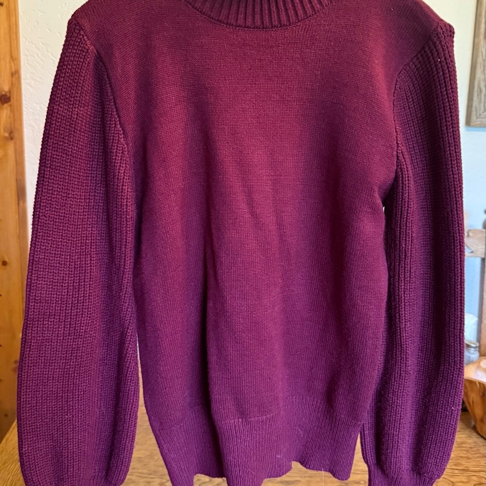 Burgundy Knit Sweater